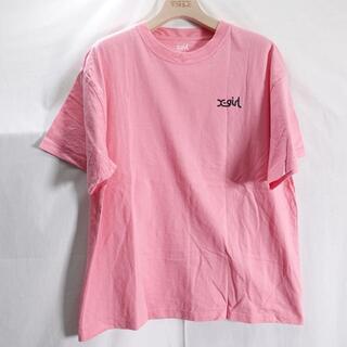 エックスガール(X-girl)のX-girl　Tシャツ　レディース　ピンク(Tシャツ(半袖/袖なし))