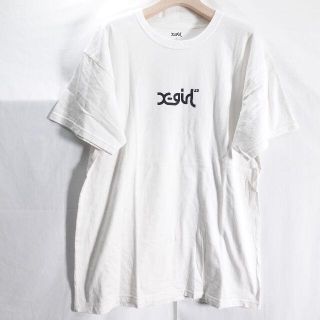 エックスガール(X-girl)のX-girl　ビッグTシャツ　レディース　ホワイト(Tシャツ(半袖/袖なし))