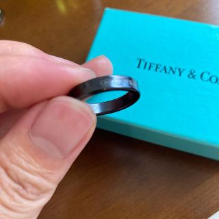 Tiffany & Co. - ティファニー 1837 ナローリング チタンリング 12号