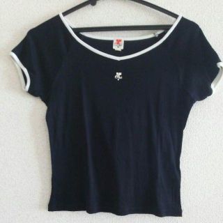 クレージュ(Courreges)のクレージュ 黒Tシャツ 38 M(Tシャツ(半袖/袖なし))