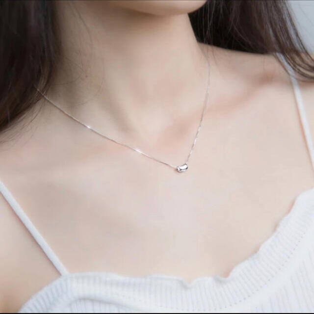 simple silver beans necklace  レディースのアクセサリー(ネックレス)の商品写真