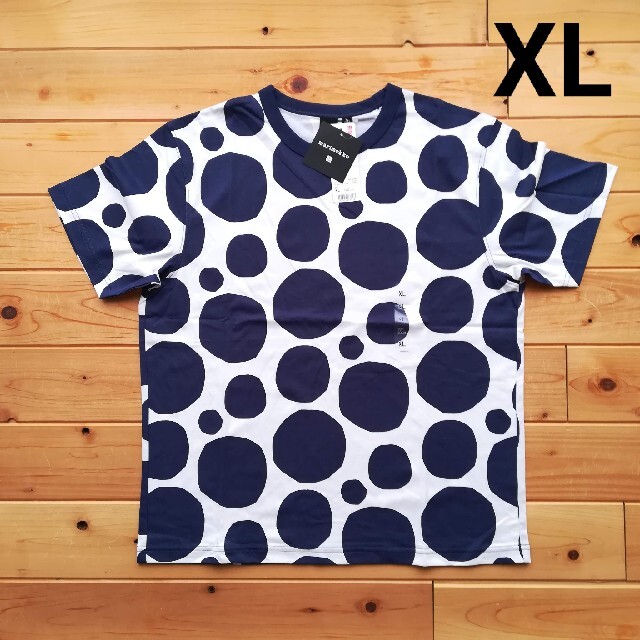 marimekko(マリメッコ)のXLサイズ　マリメッコ  marimekko　Tシャツ　 ユニクロ　半袖　水玉 レディースのトップス(Tシャツ(半袖/袖なし))の商品写真