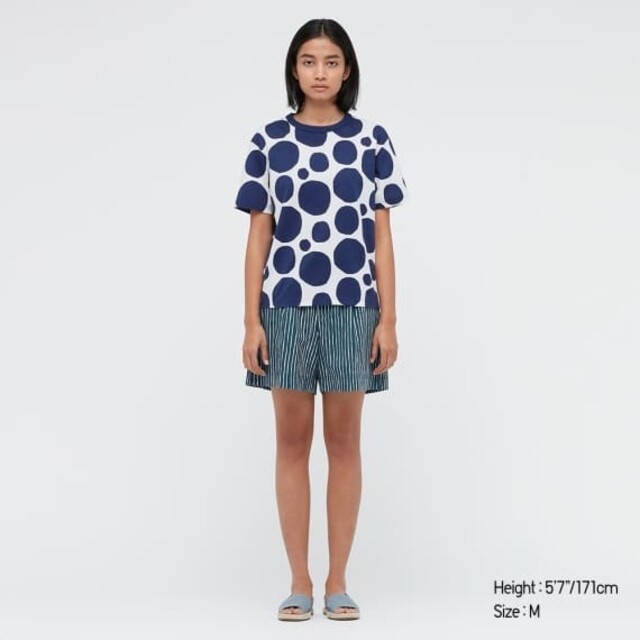 marimekko(マリメッコ)のXLサイズ　マリメッコ  marimekko　Tシャツ　 ユニクロ　半袖　水玉 レディースのトップス(Tシャツ(半袖/袖なし))の商品写真