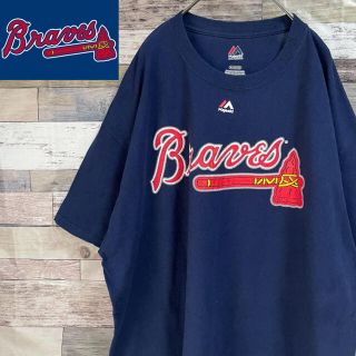 MLB Tシャツ USA古着 ゆるダボ ブレーブス XL ビッグシルエット(Tシャツ/カットソー(半袖/袖なし))