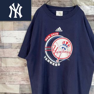 アディダス(adidas)のMLB Tシャツ adidas USA古着 ヤンキース ビッグシルエット(Tシャツ/カットソー(半袖/袖なし))