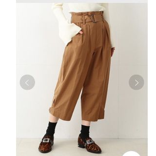 ビームス(BEAMS)の[新品タグ付き]BEAMS ビームス クロップドパンツ ブラウン  S (クロップドパンツ)