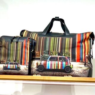 【最終価格】PAUL SMITH ストライプ ミニ レザーボストンバッグ 【最終価格】PAUL SMITH ストライプ ミニ レザーボストンバッグ