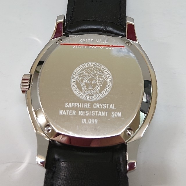 VERSACE(ヴェルサーチ)のチャッキー様専用 ヴェルサーチ 腕時計 革ベルト 箱なし メンズの時計(腕時計(アナログ))の商品写真