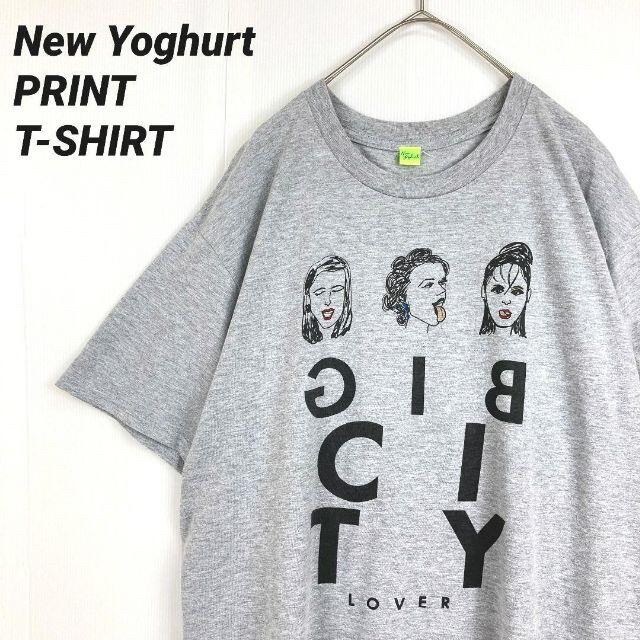 【おまとめ！】NewYoghurtニューヨーグルトプリントTシャツグレー.