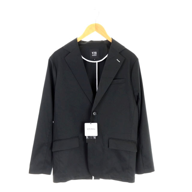 ワイゾー YZO テーラードジャケット 2B L 黒 ブラック /HK ■GY70cm袖丈