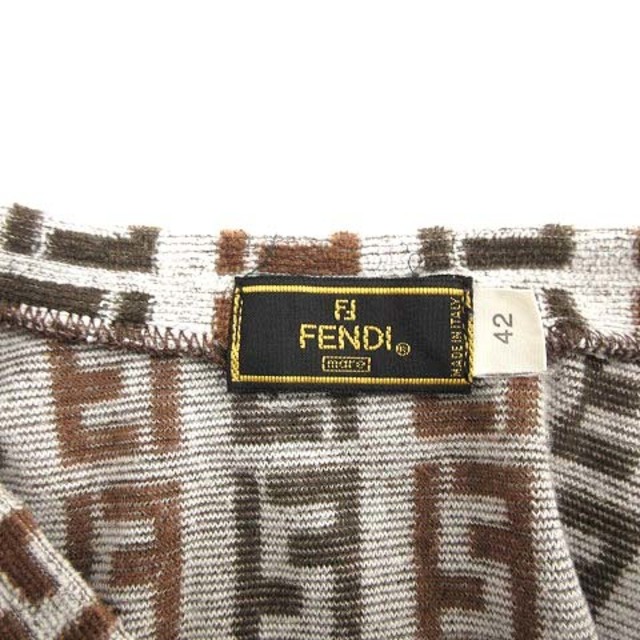 FENDI - フェンディ ワンピース パイル地 ズッカ柄 ノースリーブ ミニ ...