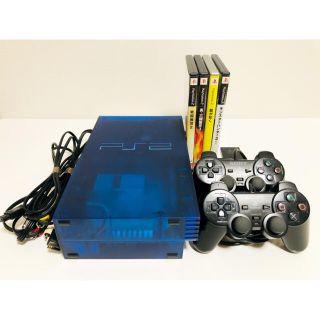 PS2 限定色オーシャンブルー本体＋附属品【一人ですぐに遊べるセット】