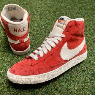 ナイキ(NIKE)の美品24 NIKE ナイキ ブレザー ミッド スエードVNTG 赤ドットW310(スニーカー)