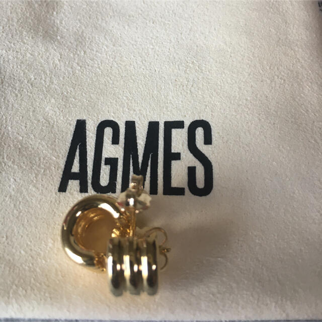 L'Appartement DEUXIEME CLASSE(アパルトモンドゥーズィエムクラス)の【AGMES/アグメス】HOOP PIERCE (S) 新品 レディースのアクセサリー(ピアス)の商品写真