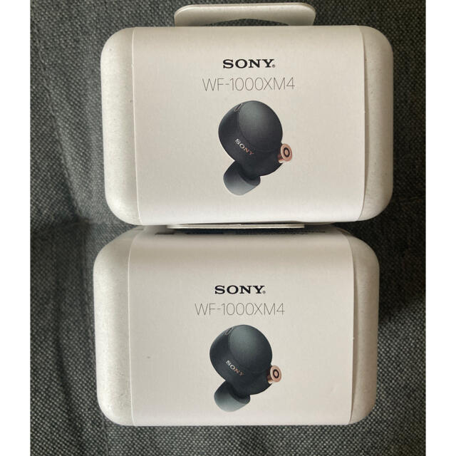 日本最大の SONY 2台 ワイヤレスイヤホン ブラック WF-1000XM4