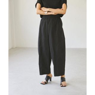 トゥデイフル(TODAYFUL)のTODAYFUL Washed Wide Pants ブラック　38 新品未使用(カジュアルパンツ)