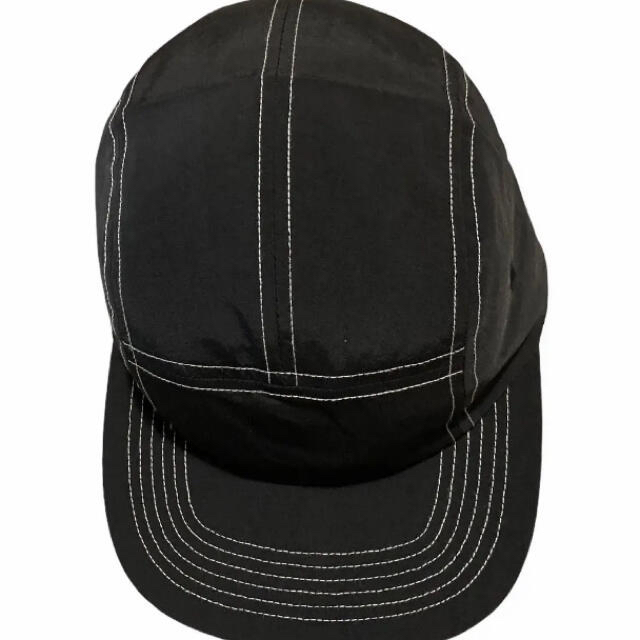 新品　未使用　5パネル　スケーター　ジェットキャップ　ブラック　ホワイトステッチ メンズの帽子(キャップ)の商品写真