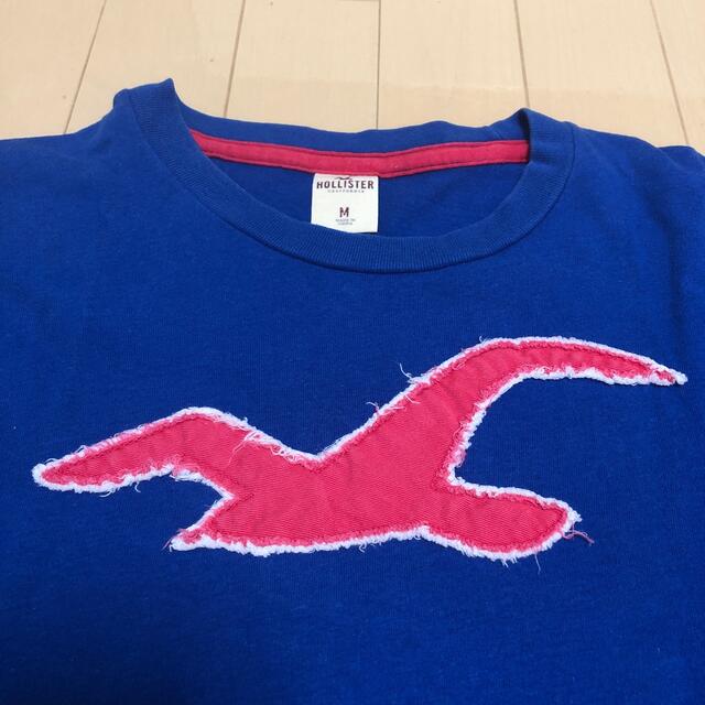 Hollister(ホリスター)のホリスター　Tシャツ　ブルー　Ｍサイズ メンズのトップス(Tシャツ/カットソー(半袖/袖なし))の商品写真