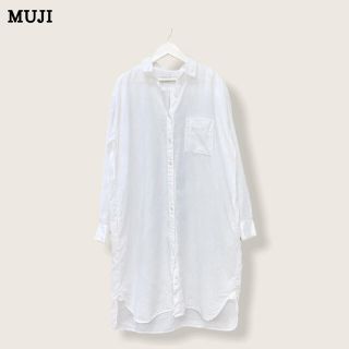 ムジルシリョウヒン(MUJI (無印良品))の【MUJI】リネンシャツワンピース　無印良品(ひざ丈ワンピース)