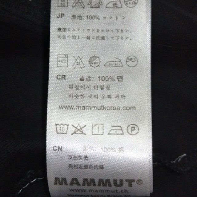 Mammut(マムート)のMAMMUTマムートTシャツ、半袖Tシャツ【メンズSサイズ】 メンズのトップス(Tシャツ/カットソー(半袖/袖なし))の商品写真