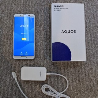 アクオス(AQUOS)のAQUOS sense3 lite シルバーホワイト 64G SIMフリー(スマートフォン本体)