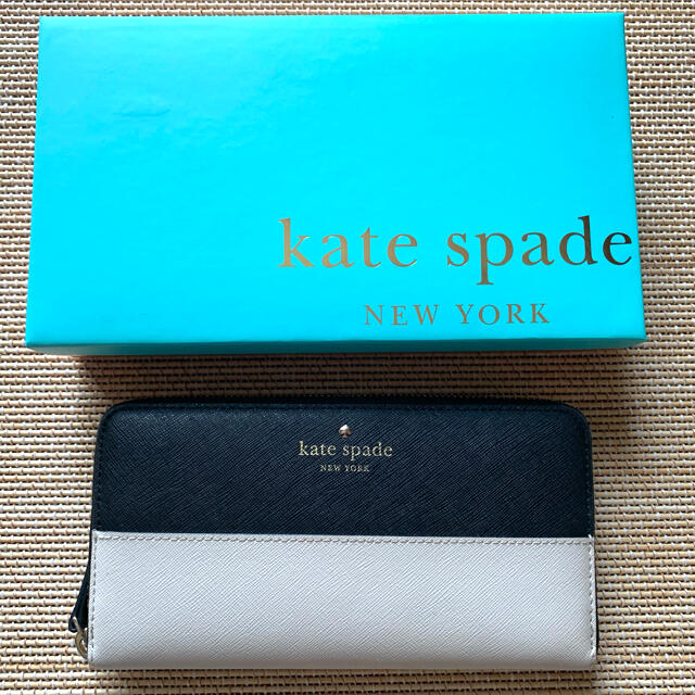 kate spade new york(ケイトスペードニューヨーク)の【再値下げしました】kate spade 長財布 黒×ベージュ レディースのファッション小物(財布)の商品写真