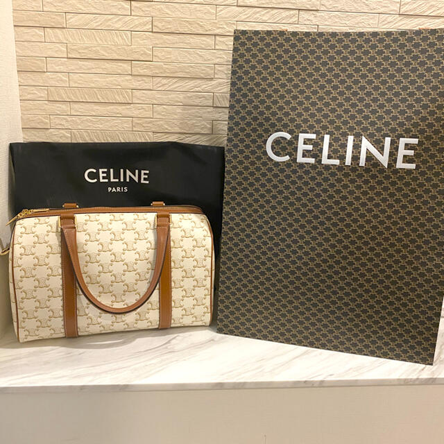 celine(セリーヌ)のN-さま専用　トリオンフキャンバスホワイト レディースのバッグ(ボストンバッグ)の商品写真