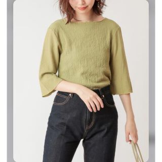 ナチュラルクチュール(natural couture)の本日削除　ぽこぽこ素材6分袖トップス(カットソー(長袖/七分))