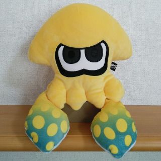 ニンテンドウ(任天堂)のスプラトゥーン　イカ　ぬいぐるみ　人形　イエロー(キャラクターグッズ)