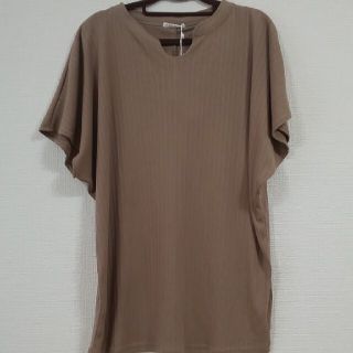 シマムラ(しまむら)のterawear emu　てら　ベルト付きテレコ　トップス　Tシャツ　MUMU(Tシャツ(半袖/袖なし))