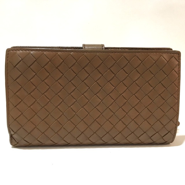 ボッテガヴェネタ BOTTEGA VENETA コンチネンタルウォレット 114074 イントレチャート メンズ レディース 長財布 レザー キャラメルブラウン