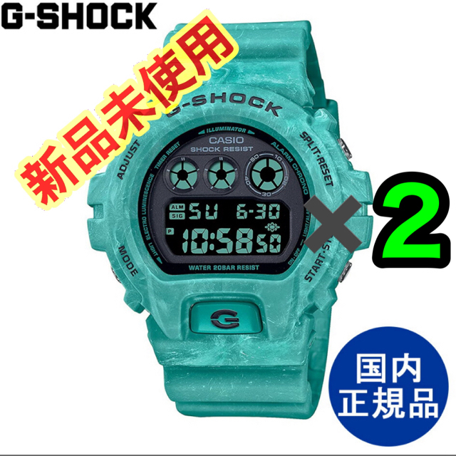 G-SHOCK DW-6900WS-2JF ブルー デジタル 腕時計 - 腕時計(デジタル)