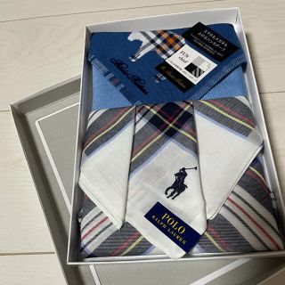 ポロラルフローレン(POLO RALPH LAUREN)のハンカチ新品2枚セット　メンズ(ハンカチ/ポケットチーフ)