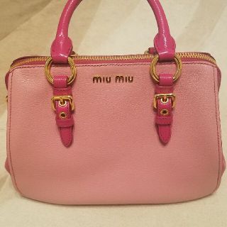 miu miu　バイカラー　ボストン