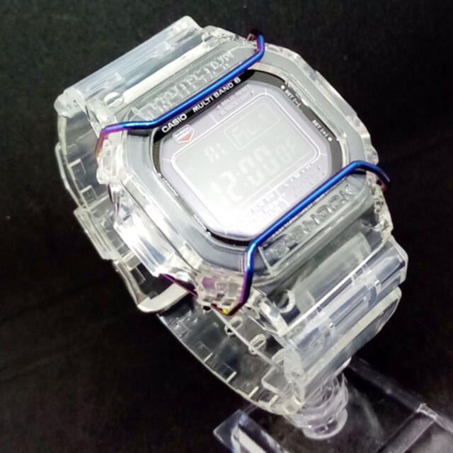 レインボー 虹 バンパー プロテクター DW-5600 系社外 ジーショック 用 メンズの時計(腕時計(デジタル))の商品写真