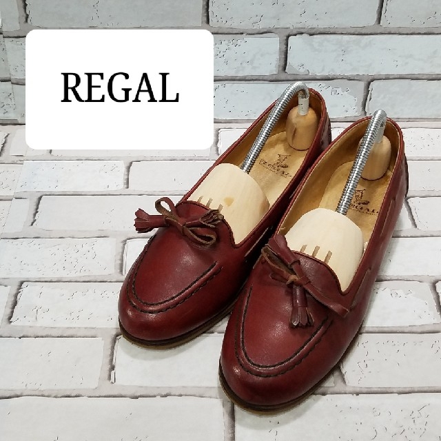 REGAL(リーガル)の【REGAL】 リーガル　タッセルローファー　モカシン　赤茶　23　ローファー レディースの靴/シューズ(ローファー/革靴)の商品写真