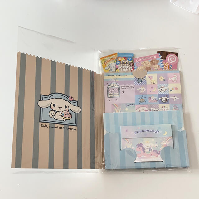 sanrio シナモロール ノート メモ帳 レターセット set*