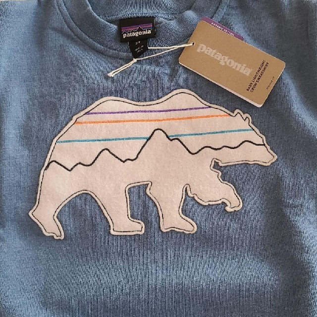 patagonia(パタゴニア)の新品　patagonia　くま　トレーナー　2T キッズ/ベビー/マタニティのキッズ服男の子用(90cm~)(Tシャツ/カットソー)の商品写真