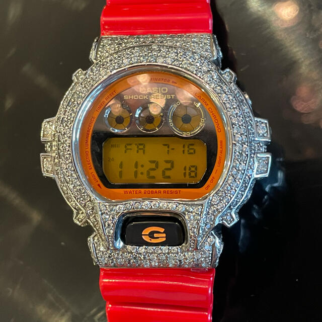 CASIO G-SHOCK Gショック DW-6900 CZダイヤ フルカスタム