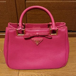 プラダ(PRADA)のPRADA バック サフィアーノ ピンク(ハンドバッグ)