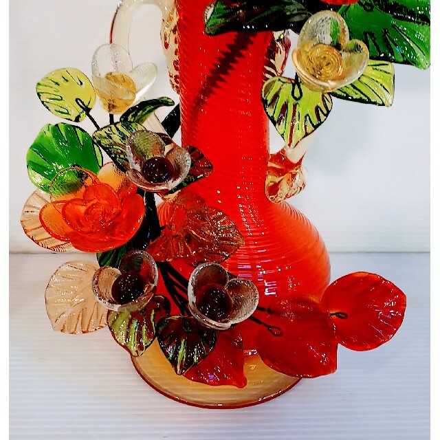 最高級 琉球ガラス 花瓶 ⑳