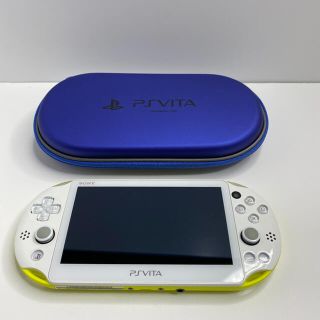 プレイステーションヴィータ(PlayStation Vita)のSONY psvita 本体 PCH-2000 ZA13 ライムグリーン(携帯用ゲーム機本体)