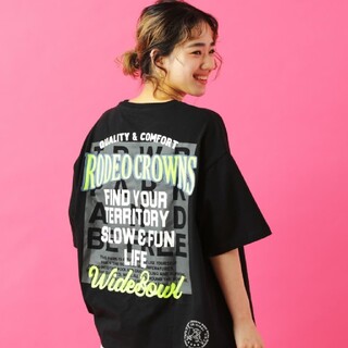 ロデオクラウンズワイドボウル(RODEO CROWNS WIDE BOWL)の新品0528記念ブラック(Tシャツ(半袖/袖なし))