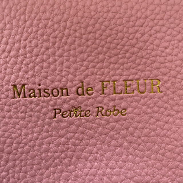 Maison de FLEUR(メゾンドフルール)のメゾン ド フルール プチ ローブ 大人ピンクなレザー調ミニ財布 レディースのファッション小物(財布)の商品写真