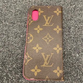 ルイヴィトン(LOUIS VUITTON)のルイヴィトン　iPhone X・XS  folio  スマホケース　モノグラム(iPhoneケース)