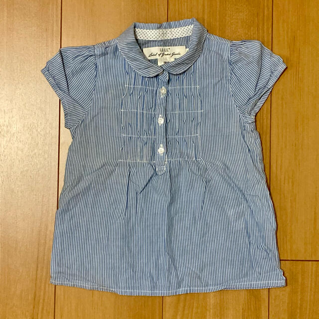 H&M(エイチアンドエム)のストライプシャツ80 キッズ/ベビー/マタニティのベビー服(~85cm)(シャツ/カットソー)の商品写真