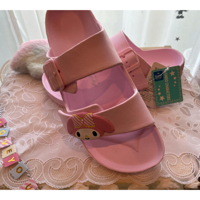 サンリオ(サンリオ)のマイメロ(ピンク)　サンダル　Mサイズ　サンリオ マイメロディ レディースの靴/シューズ(サンダル)の商品写真