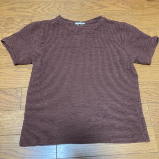 ジーユー(GU)のジャカードクルーネックTシャツ(Tシャツ(半袖/袖なし))