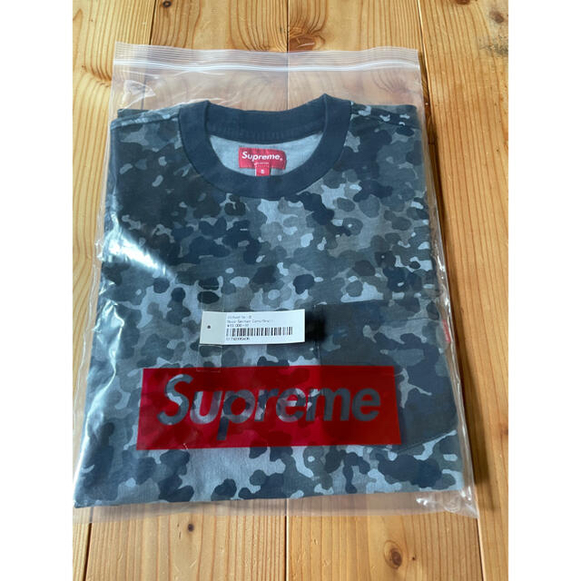 supreme s/s pocket tee Navy German Camo