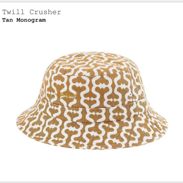 帽子Supreme Twill Crusher Tan ステッカーセット S/M